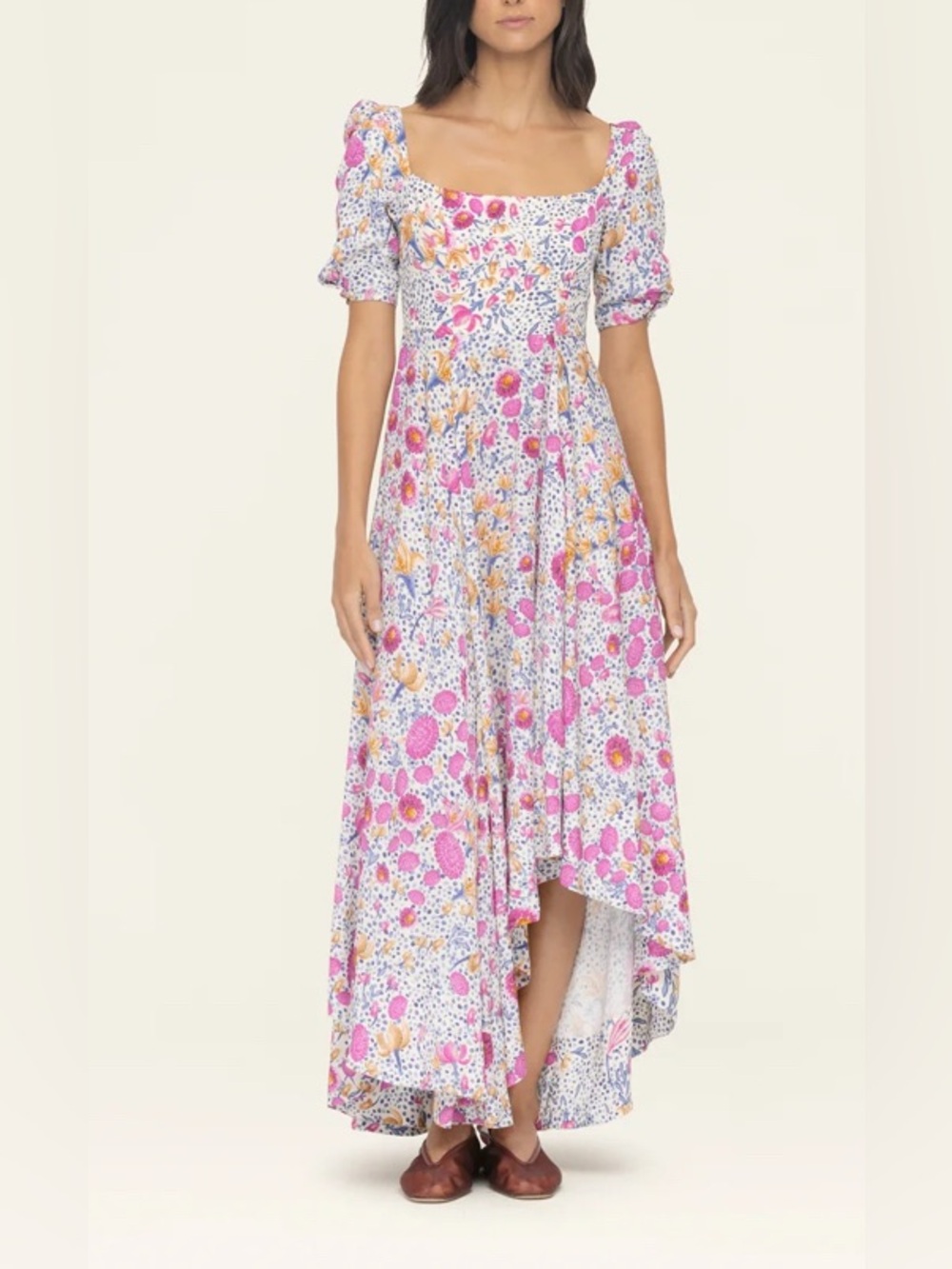 Agua by Agua Bendita Etereo Capullo Midi Dress Size XS